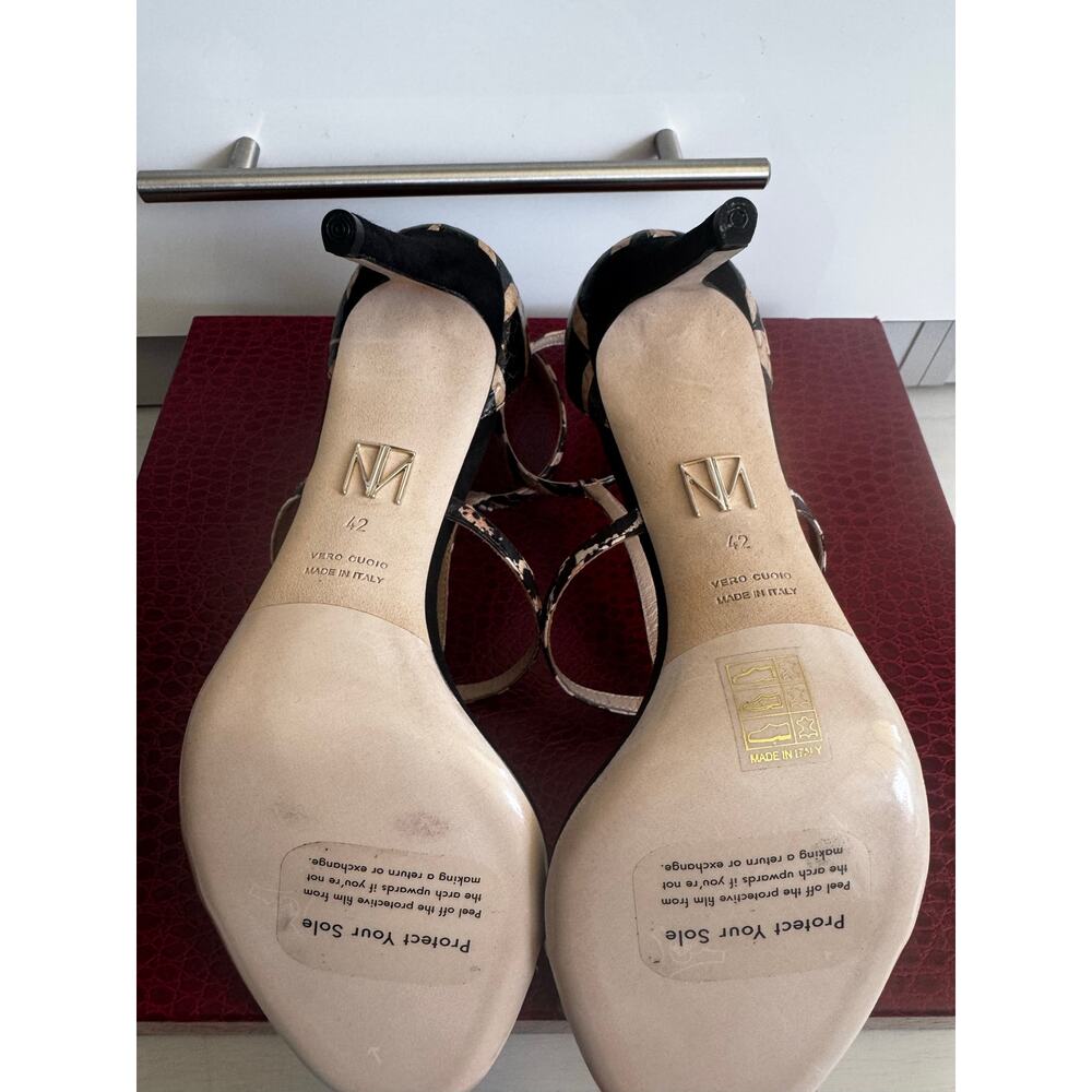 Tamara Mellon Jaguar 90 Exotic Elaphe Snakeskin Leopard Heels EU 42 / US 12 - Picture 9 of 12